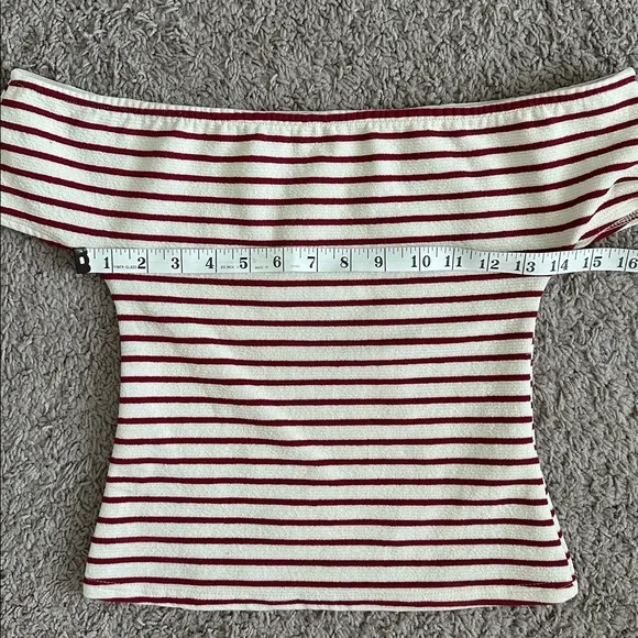 MIZZGUIDED Striped Off-Shoulder Top - Picture 7 of 11